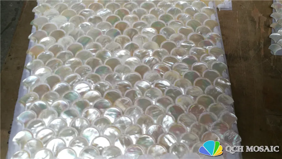 Whitelip Mother of Pearl Mosaic Tile for Kitchen Backsplash and Bath Room Natural Sea Shell White Color 5 Square Feet/lLt |