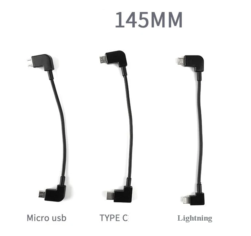 145 мм Lightning/Micro USB/Type C to ZHIYUN Smooth 4/3 кабель для зарядки Iphone/Huawei/Samsung подключения