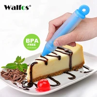 walfos food grade silicone cake decorating pen silicone chocolate pen food writing pen baking cream color decoration tool