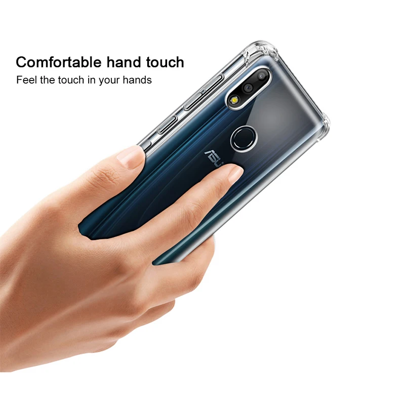 Чехол для Asus Zenfone Max Pro M2 ZB631KL Мягкий ТПУ силиконовый полный прозрачный защитный