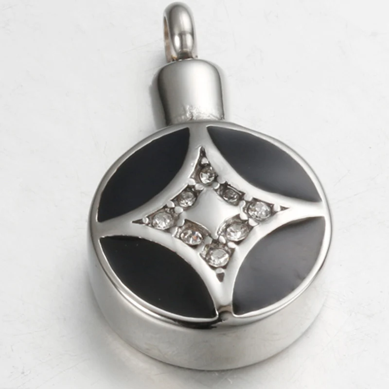 Из нержавеющей стали Мемориал кремации ювелирные изделия Эмаль Шарм память урна
