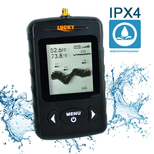 LUCKY FFW718 BLK беспроводной эхолот для рыбалки lucky эхолот эхолот для рыбалки fish finder sonar for fishing эхолоты fishfinder эхолот беспроводной лаки lucky эхолоты для рыбалки глубина сканирования до 45 м