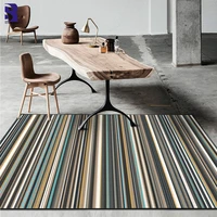 sunnyrain 1 piece printed colorized striped carpet for living room rug bedroom area rugs slipping resistance kitchen rug