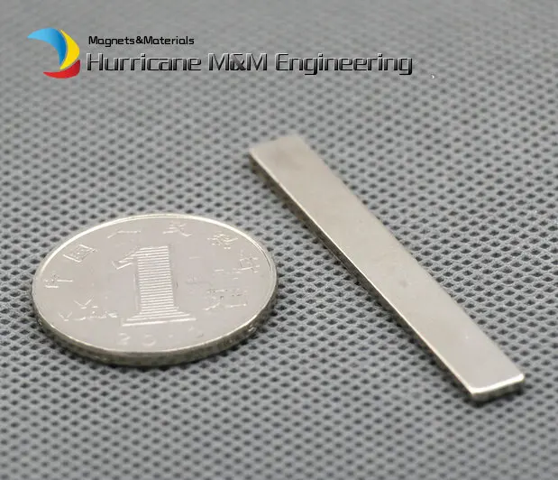 

100pcs/lot NdFeB Block with3M Adhesive 50x6x1.5 mm about 2" N42 Magnet Neodymium Magnets Rare Earth Permanent Magnet