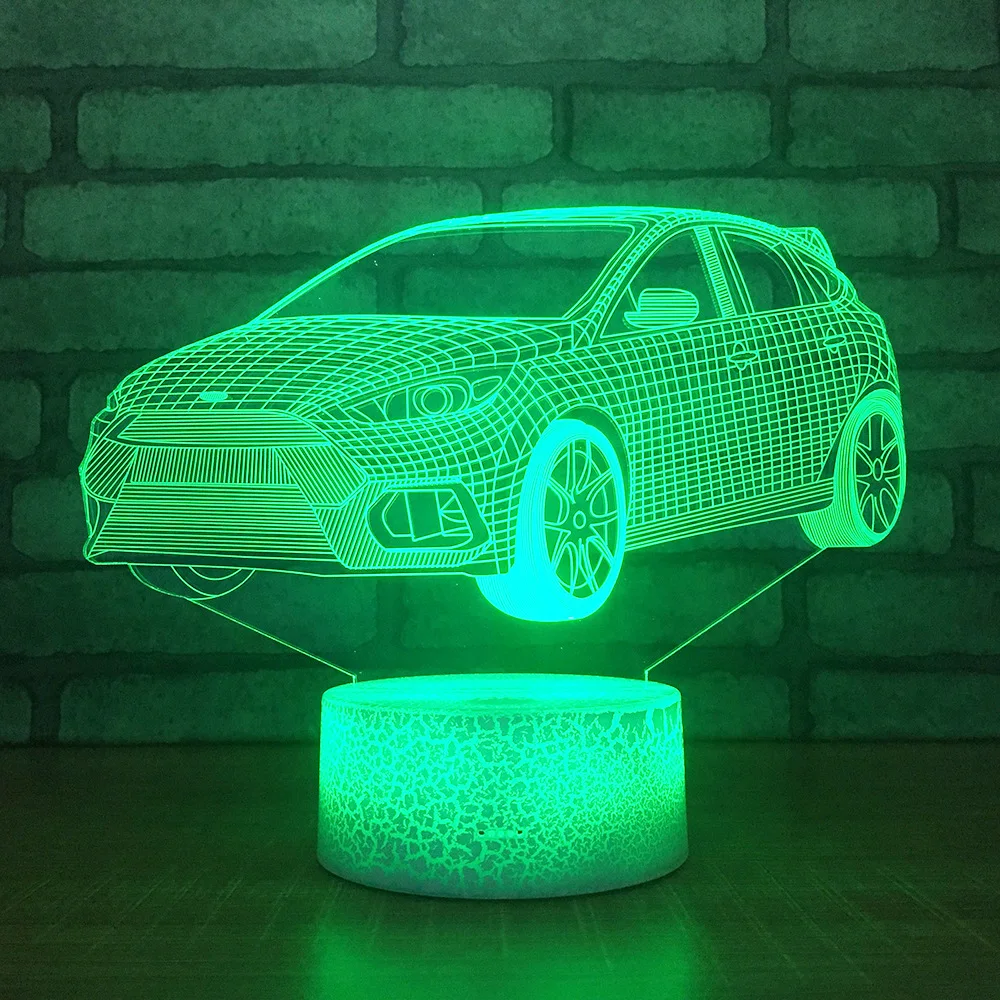 Уникальные 3d настольные лампы с Usb дистанционное управление изменение цвета