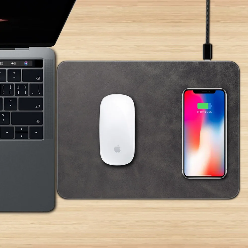 Новые продукты беспроводное зарядное устройство Qi коврик для мыши iPhone X 8 Plus Samsung S8
