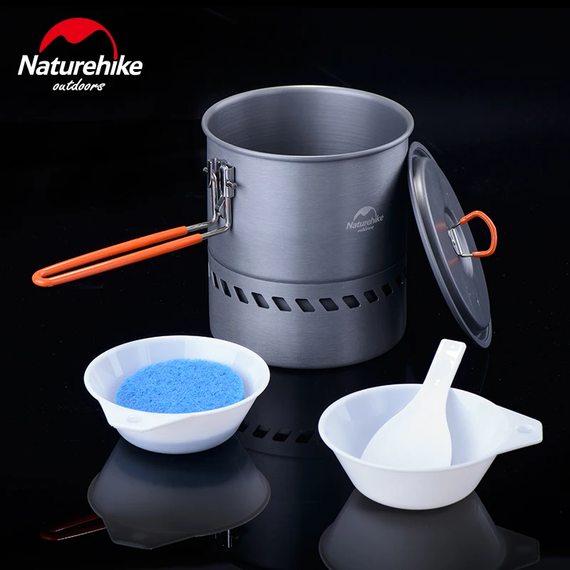 Naturehike Aluminium Alloy Non-stick Picnic Pot And Pan Camping Outdoor Folding Cookware 2-3 Person |