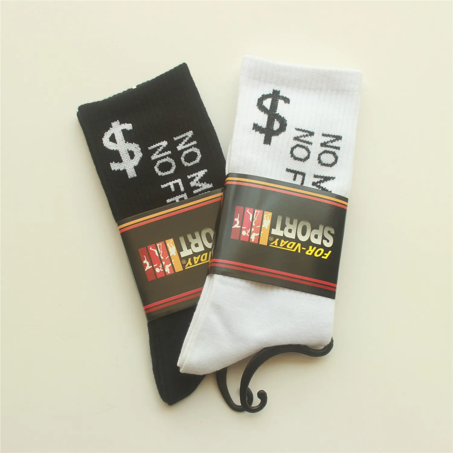 1 пара, унисекс, Harajuku Calcetines, знак доллара, нет денег, модные трендовые носки для скейтборда, уличные носки для мужчин и wo, мужские хлопковые носки