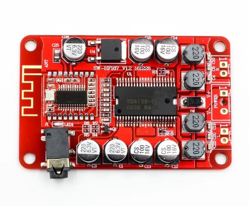 new YDA138 Bluetooth Digital 3.5mm Audio Class D Stereo 2 channel Power amplifier | Электронные компоненты и