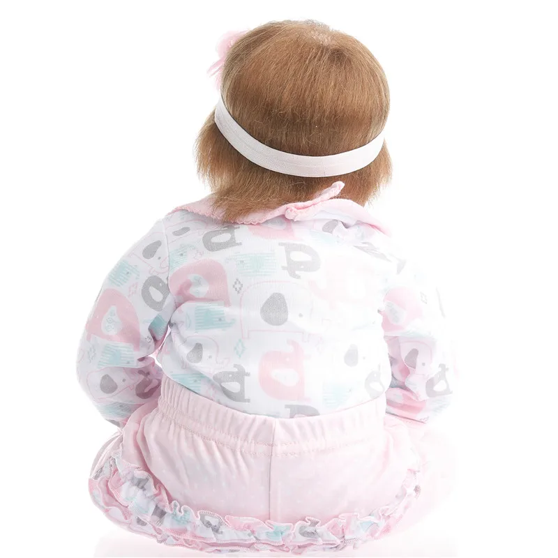 SanyDoll 22 дюйма 55 см Детские куклы из силикона Реалистичная кукла милый кусок одежды