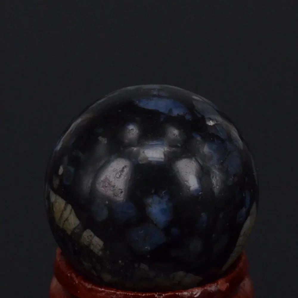 (1 2 дюйма) 30 мм натуральный драгоценный камень синий опал ископаемый Камень Сфера