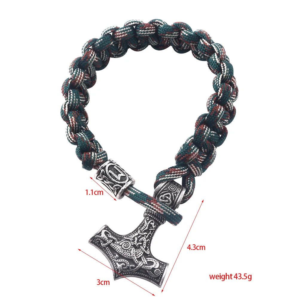 Модные ювелирные изделия Viking Ax wrap Thor браслеты амулет методы использования косплей ювелирные изделия для мужчин и женщин