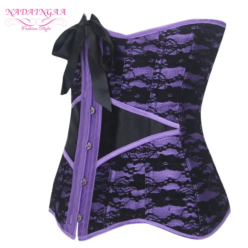 Colors Charming Cloth Appealing Court Corset Waist Abdomen Girly Purple Black Rhodo 5 Sizes | Женская одежда