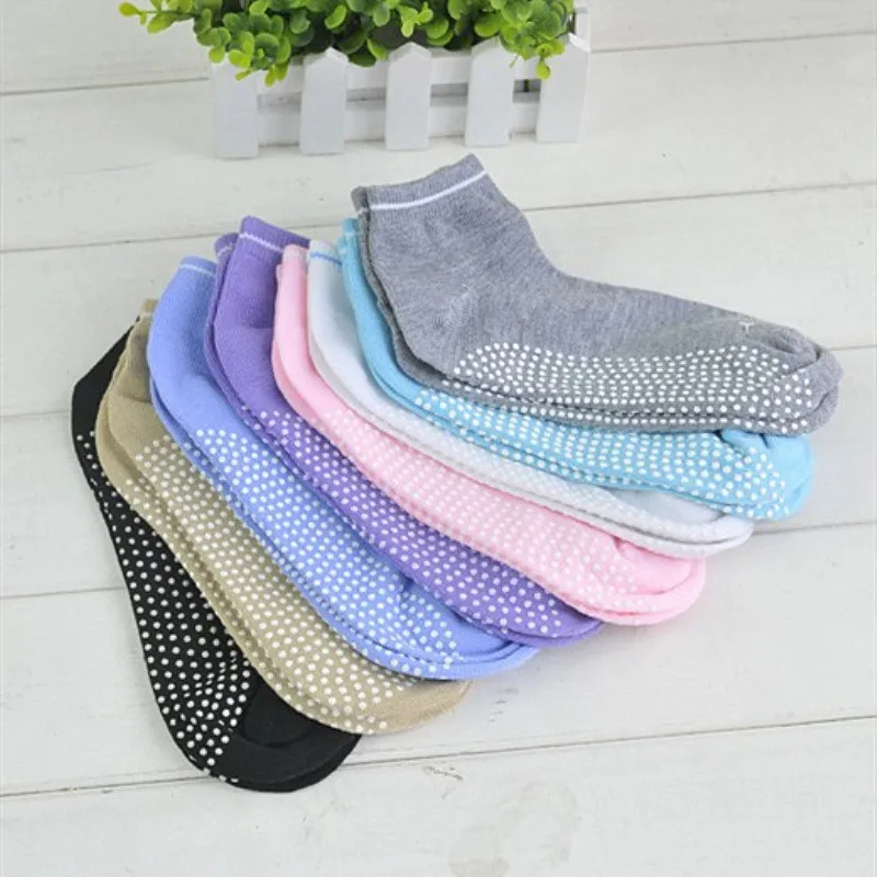 1 пара женской обуви Йога носки Противоскользящие силиконовые тренажерные залы