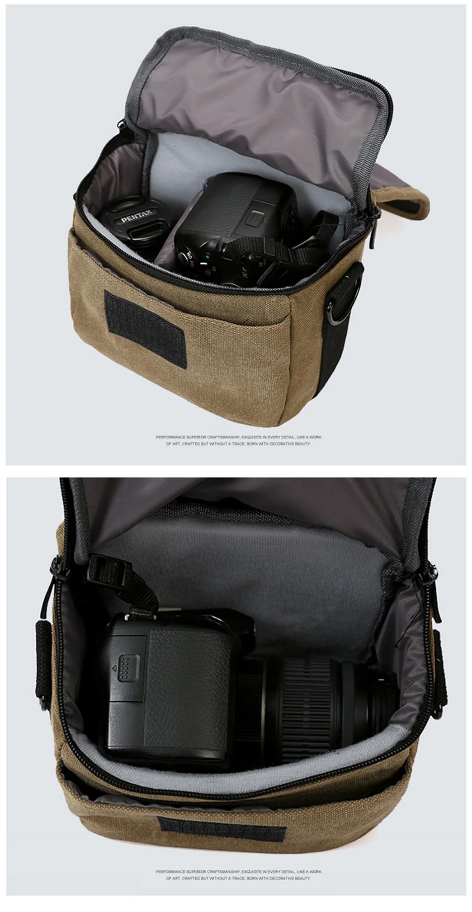 DSLR сумка через плечо для камеры weivepro, Холщовая Сумка для зеркальной фотокамеры, чехол для объектива, противоударные сумки для цифровой камеры для Olympus PEN PEN-F E-PL8