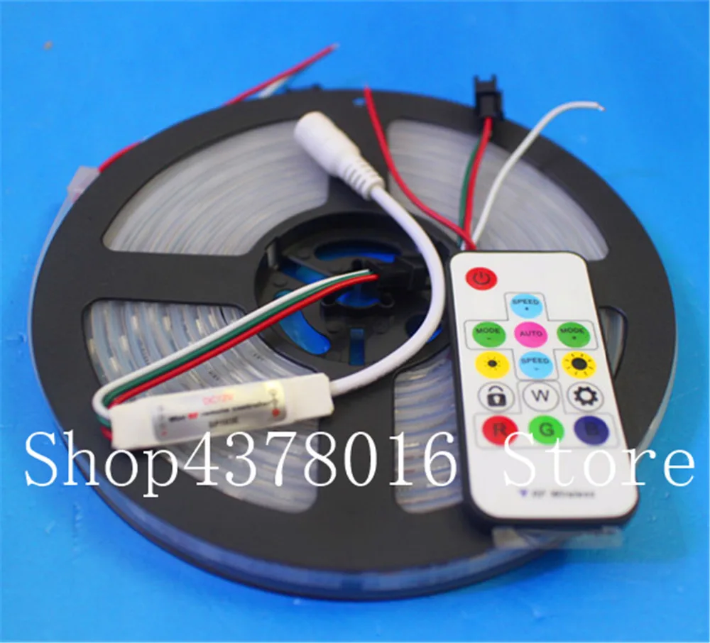 WS2811 5050 RGB Светодиодная лента 1 м/5 м 150 300 светодиодов индивидуальный адресуемый DC12V