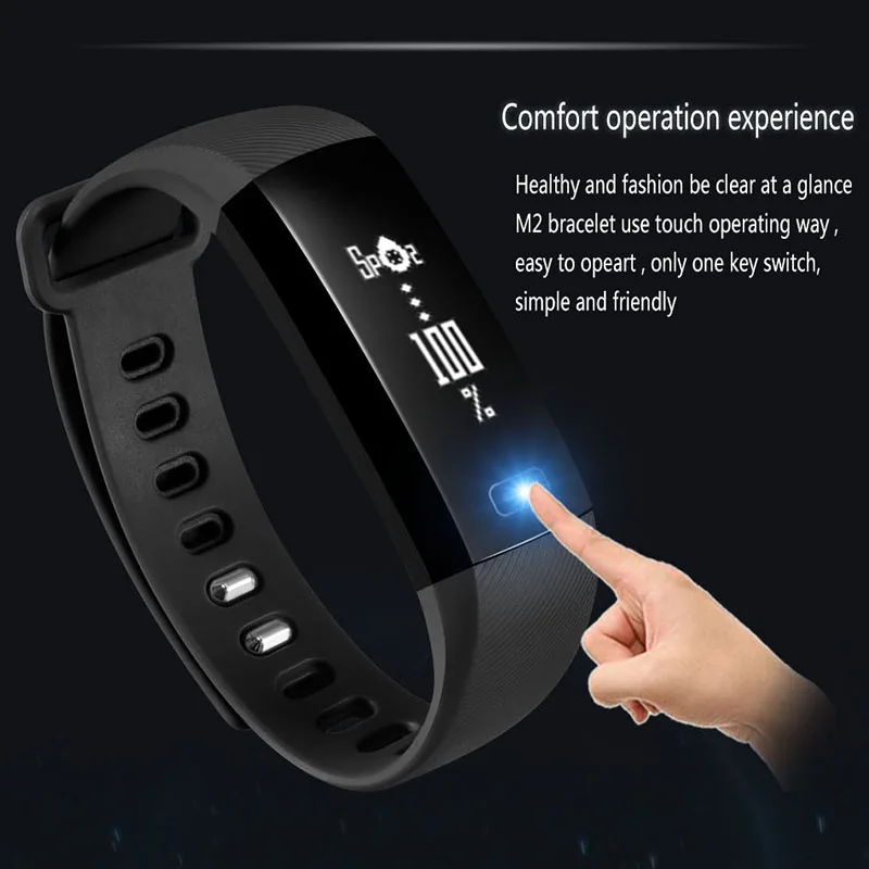 M2 Activity Tracker Fitness Smart Bracelet Bluetooth Blood Pressure Watch Heart Rate Monitor Swimming Waterproof Sport Smartba |