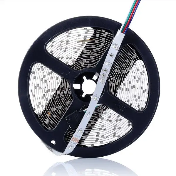 Бесплатная доставка 3528 RGB светодиодная двойная лента PCB 5 м 300SMD tira полоса белая