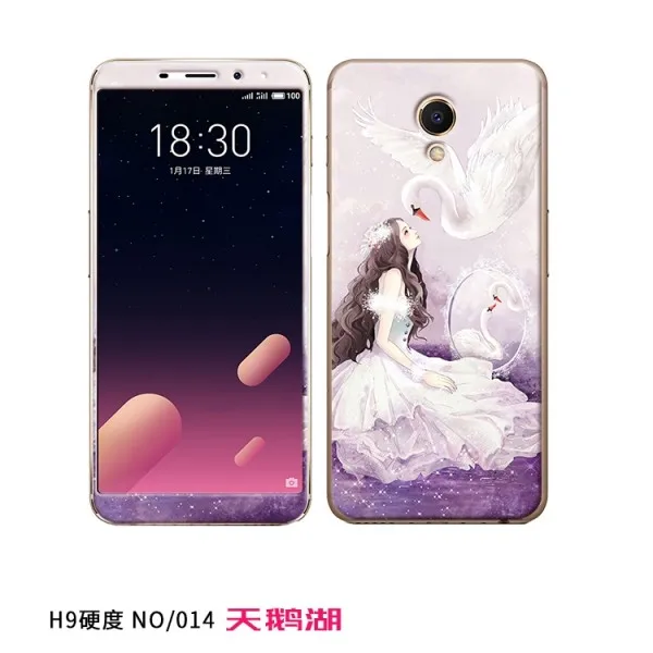 Защитный чехол для экрана для Meizu M6S Mblu S6 M5S M6, переднее закаленное стекло, мембрана и задняя часть из ТПУ, цветной рисунок или узор - Цвет: Pattern 2