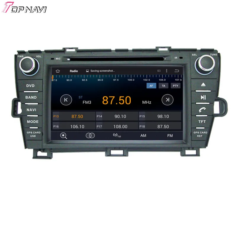 Topnavi 8 ''четырехъядерный Android 6 0 Автомобильный Navi для TOYOTA PRIUS Right Driving 2009 радио GPS