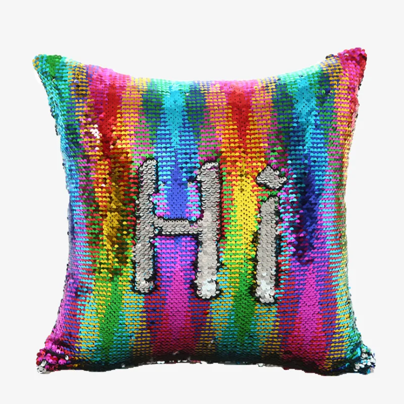 1 шт. без Flling Подушка русалка реверсивная подушка с пайетками подушки для дивана и