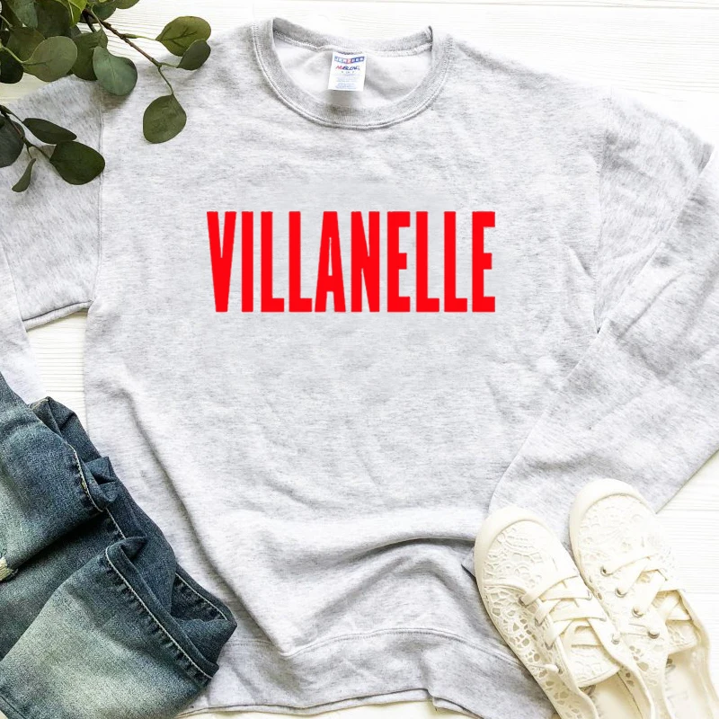 Killing Eve Villanelle Crewneck Толстовка 90 s хип хоп Harajuku пуловер с капюшоном топы с длинными рукавами для женщин уличная Прямая