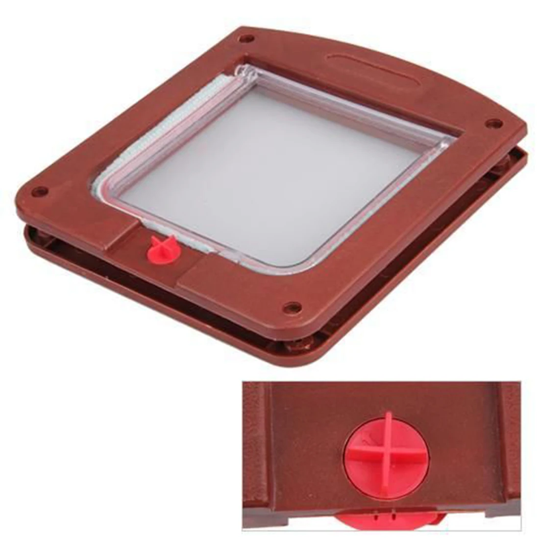 Новая пластиковая 4 ходовая водонепроницаемая дверь для кошек и собак замок