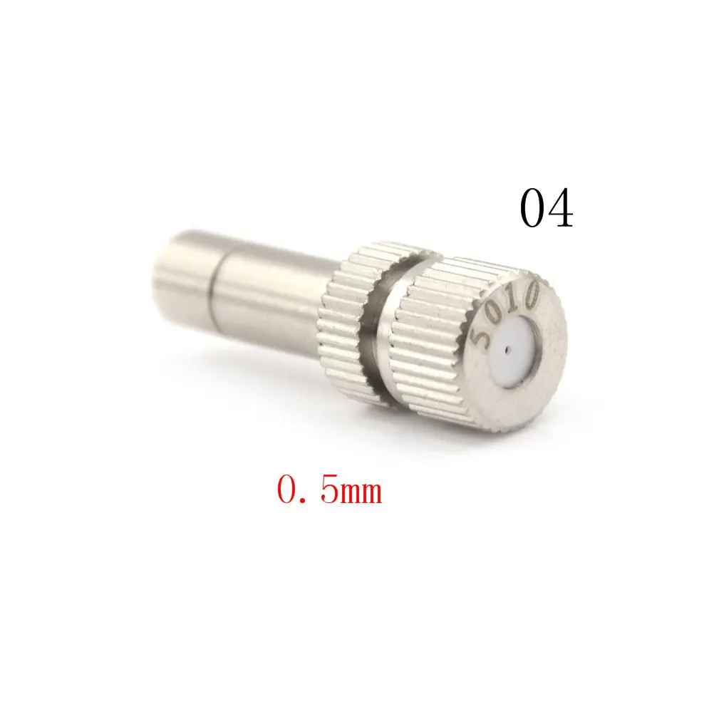 0.5mm 0,1-0,8 мм из металла низкого давления распыления запотевание глава сад пульверизатор резьбовых насадка для распыления запотевание запотевания распылитель - Цвет: 0.5mm