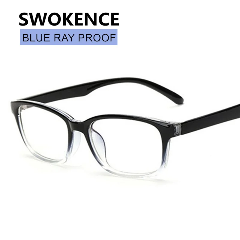 SWOKENCE Radiation Protection Glasses Women Men Anti Blue Ray Computer Eyewear Anti-Fatigue Plain Glass Spectacles Goggles F184 |