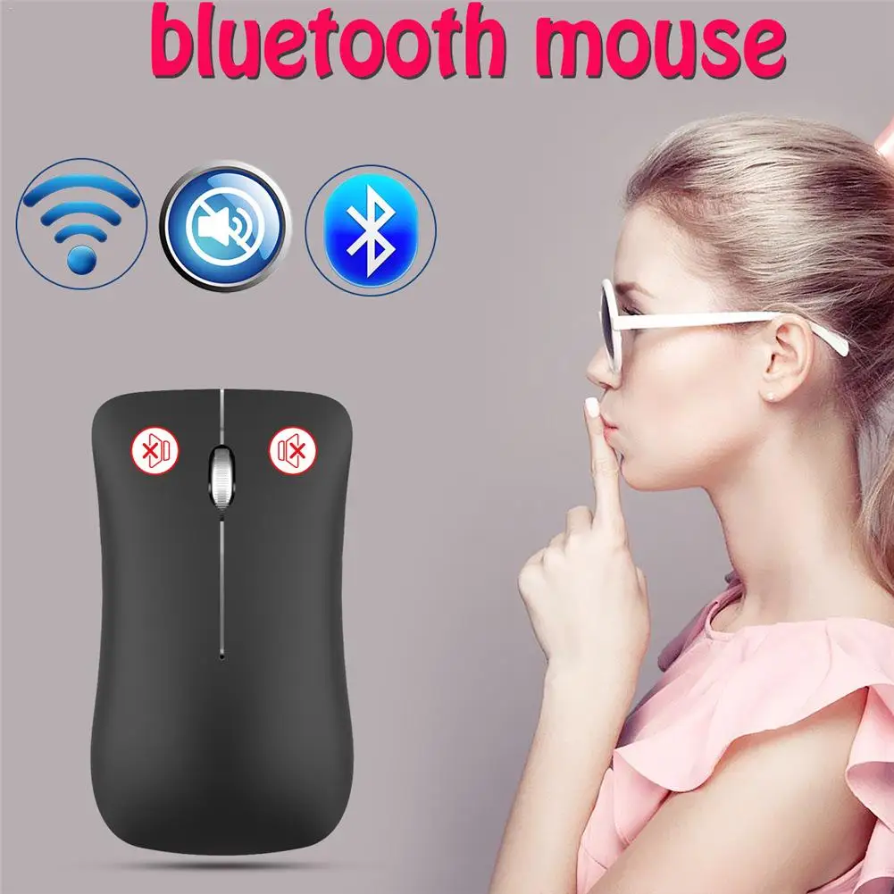 Модная Беспроводная игровая мышь с двойным режимом Bluetooth или 2 4G для ноутбука ПК