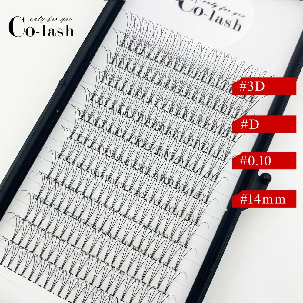 Colash русский объем цветные ресницы расширение D Curl предварительно сделанные вентиляторы ресниц Горячая индивидуальный ресниц расширения