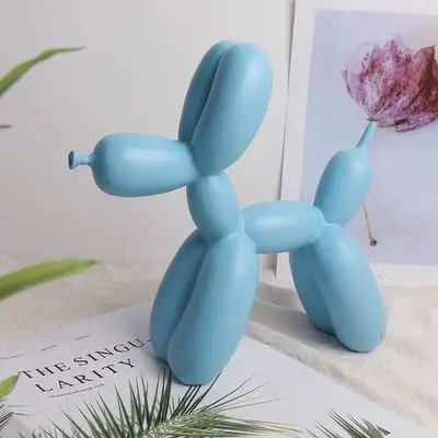 Blue Горячо! Современный художественный креативный Рисование воздушный шар статуя собаки американский поп-арт 17 см воздушный шар собака Рождественский подарок, подарок на день Святого Валентина - Цвет: Blue