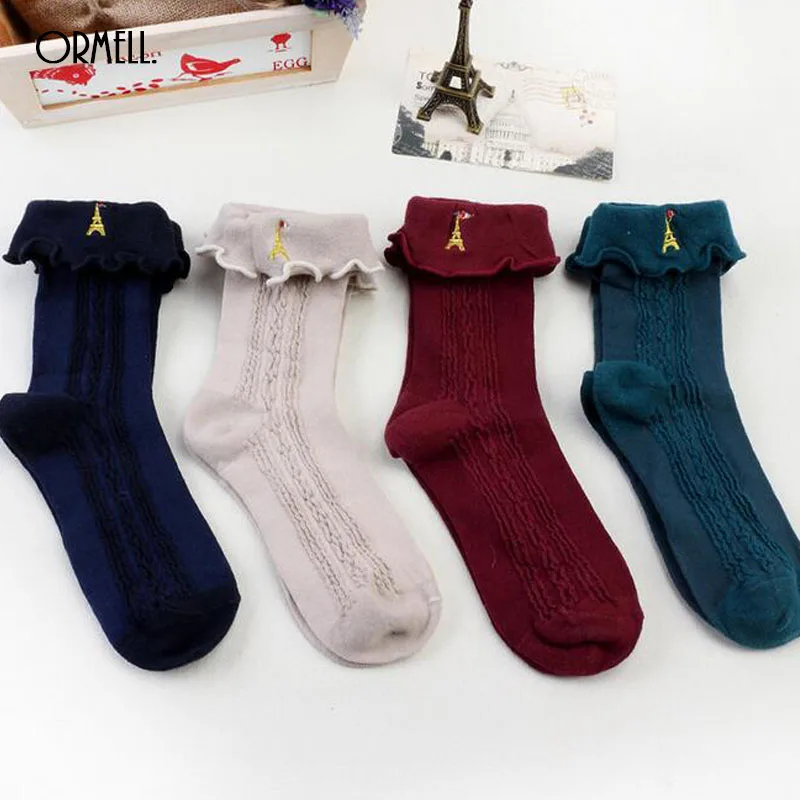 Носки для девочек высокие носки принцессы с башней милые женские длинные без