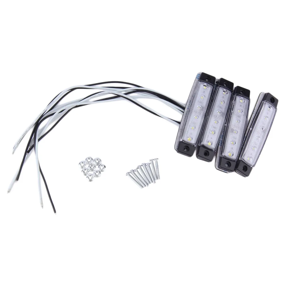 Автомобильный светодиодный 12-24V 6 SMD Авто Внешнее освещение Автобус Грузовик