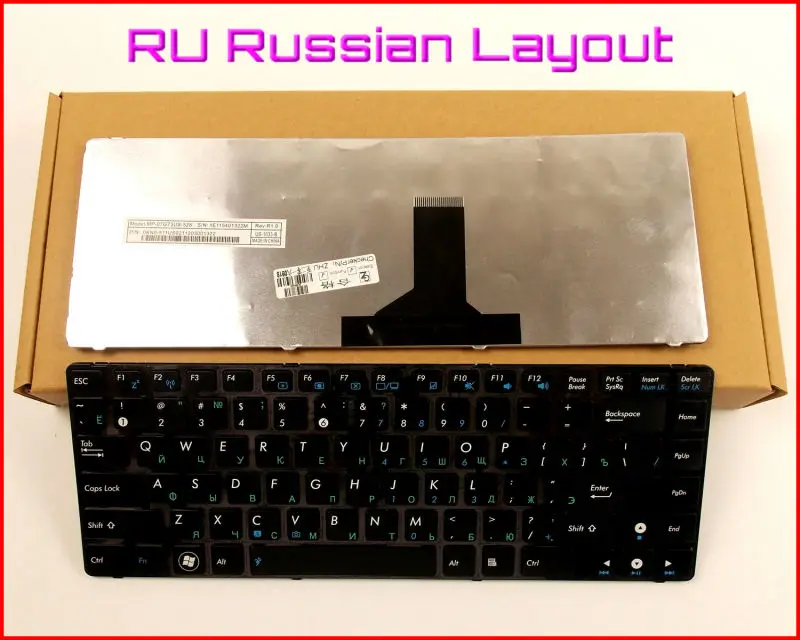 

New Keyboard RU Russian Version for ASUS K42JP K42JE K42JR K42JK K42JBK42D K42JC K42N P43 P43E Laptop WITH BLACK FRAME