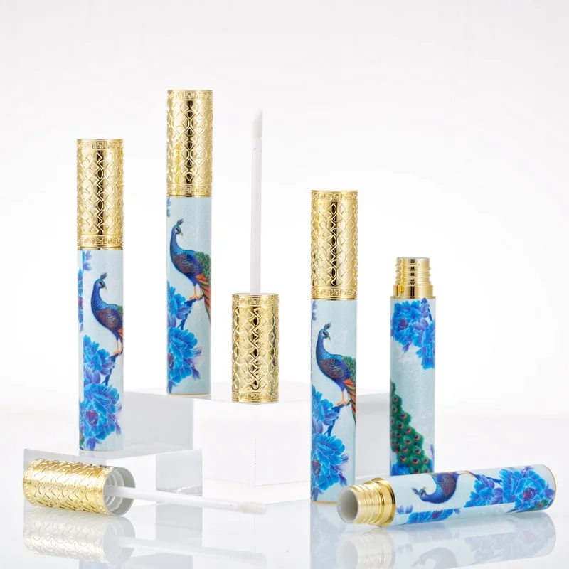 Пустая туба для блеска губ контейнеры с 3D печатью многоразовые бутылки