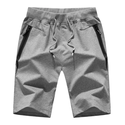 Light Grey DIMUSI мужские шорты, Летние повседневные мужские хлопковые дышащие пляжные шорты, мужские шорты для бега с эластичной талией, брендовая одежда 5XL, YA791 - Цвет: Light Grey