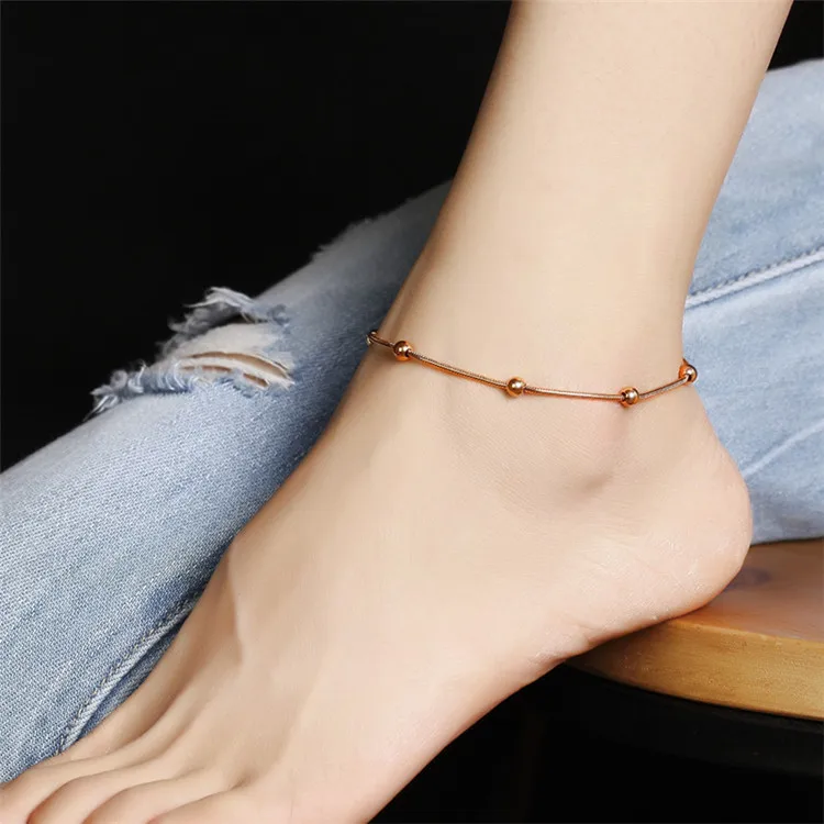 Ювелирные изделия YUN RUO из титановой стали браслет-змея розовое золото серебро