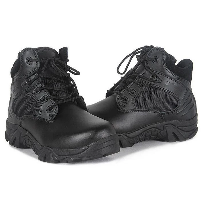 Мужские рабочие армейские ботинки Delta SWAT черные дизайнерские тактические с