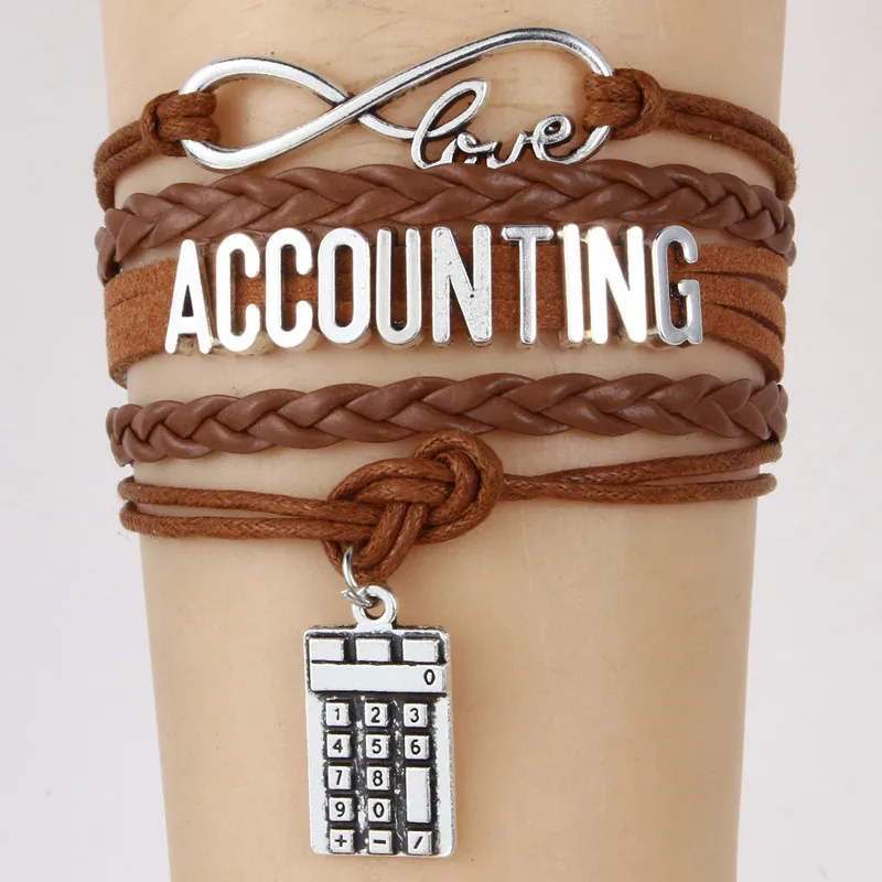 (10 шт./лот) Бесконечность любовь учетный браслет калькулятор Шарм ручной работы