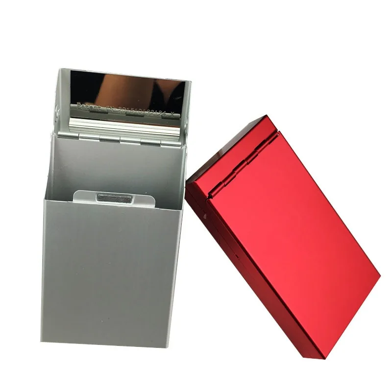 Women Magnetic Flip Cigarette Case Box Aluminium Alloy Herb Metal Cigar Hold 20pcs Fine Cut | Дом и сад