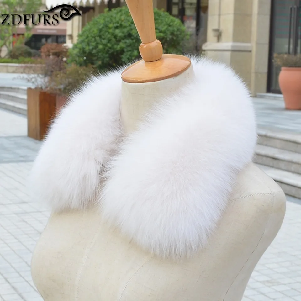 ZDFURS* Женская одежда Аксессуары для воротника модные меховые шарфы из натурального Лисьего меха воротник квадратный ZDC-163007