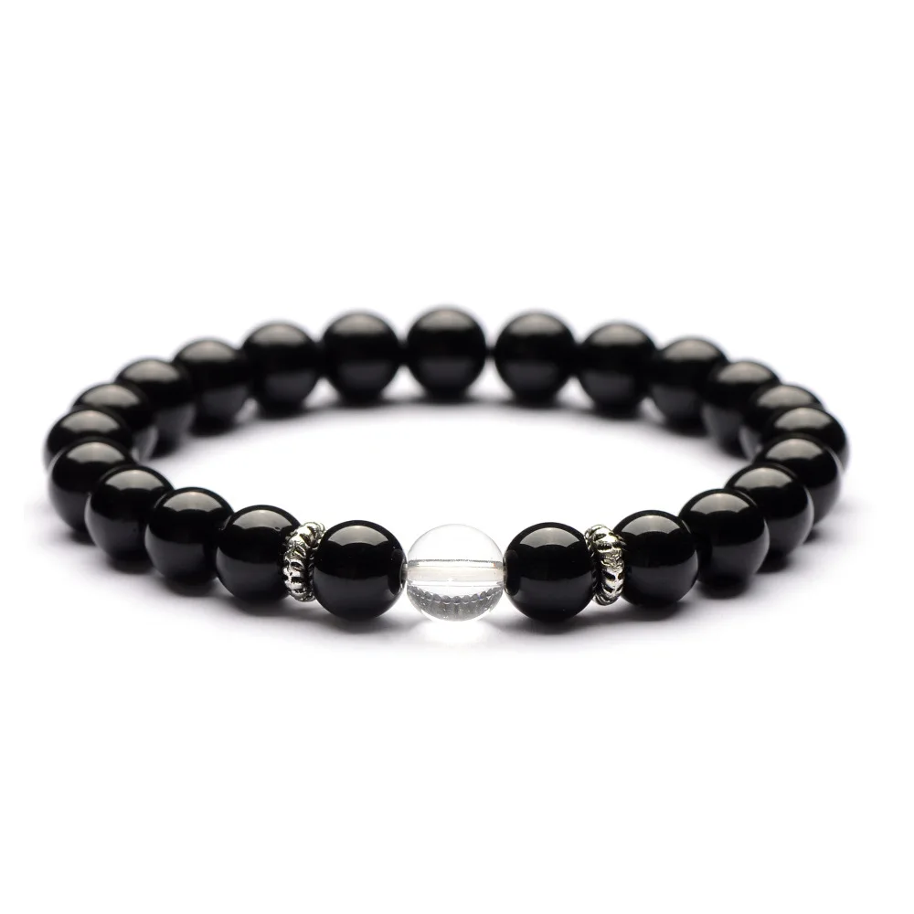 Распродажа браслет на расстоянии Агаты обсидиан Howlite камень браслеты 8 видов