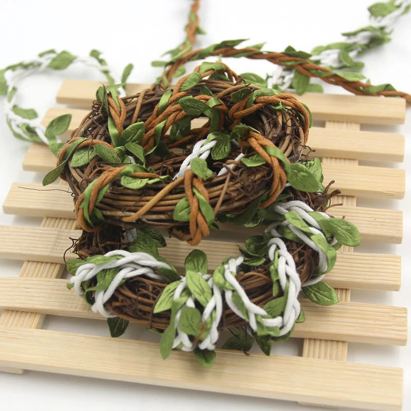 Новое поступление 10 м/лот натуральная шпагат с листьями сделай сам ремесло