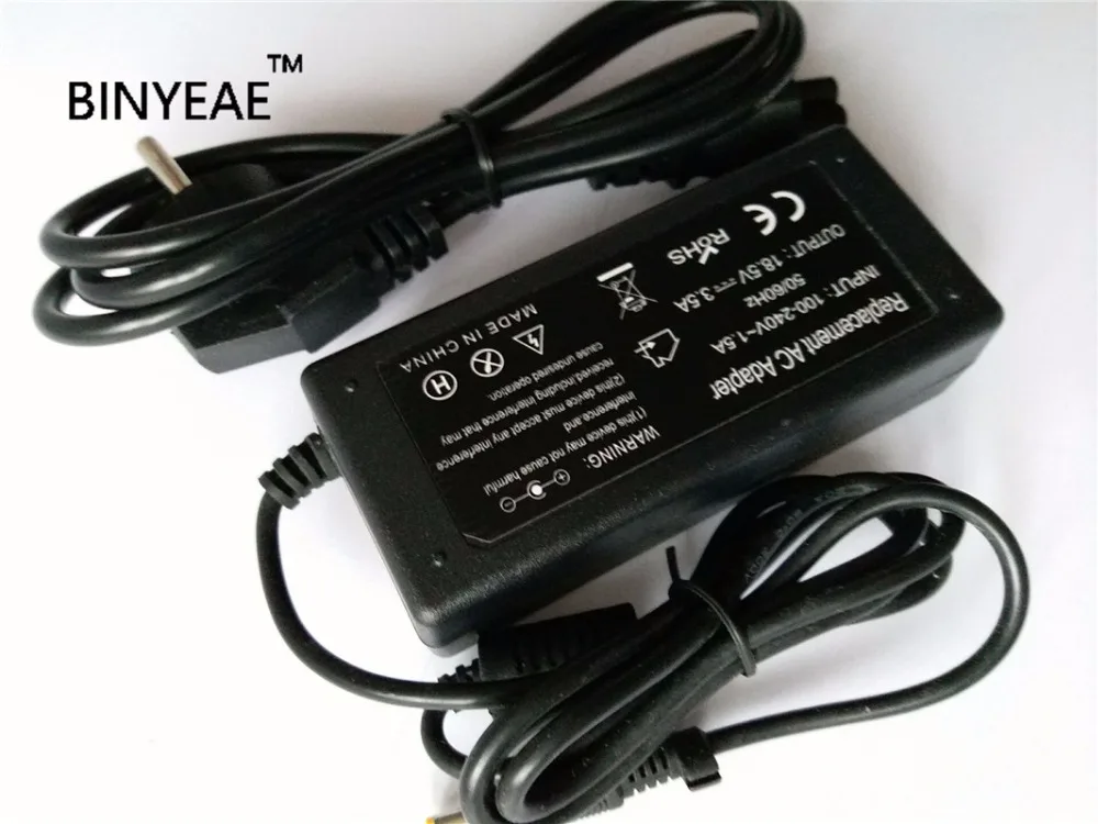 Зарядное устройство для ноутбука Compaq V1000 V2000 V2100 V2600 V3000 V3100 V3120 V3200 V3300 V3500 с кабелем