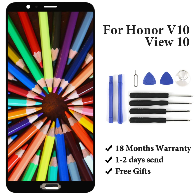 

Сменный сенсорный ЖК-экран 5,99 дюйма для Honor V10, View10, BKL-AL00, BKL-AL20, BKL-AL09