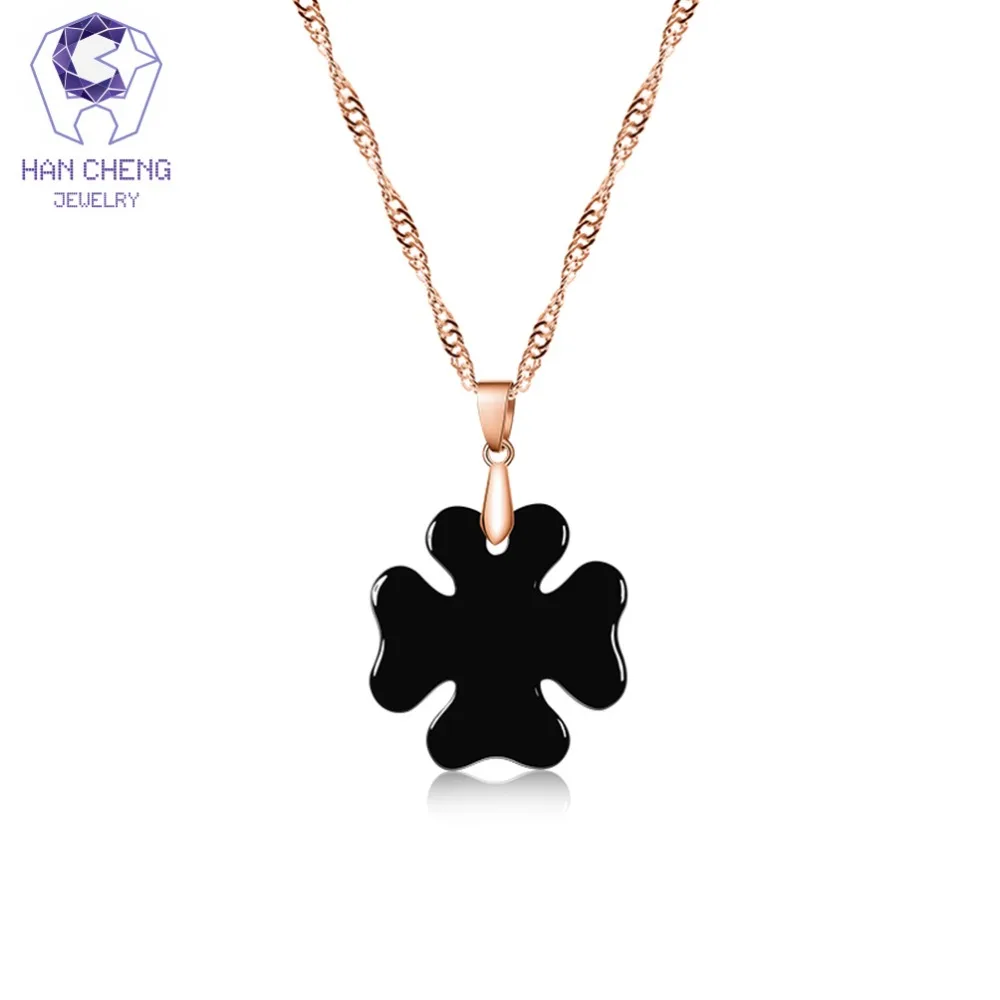 HanCheng Новый модный тренд золотая цепочка из стерлингового серебра 925 пробы Клевер