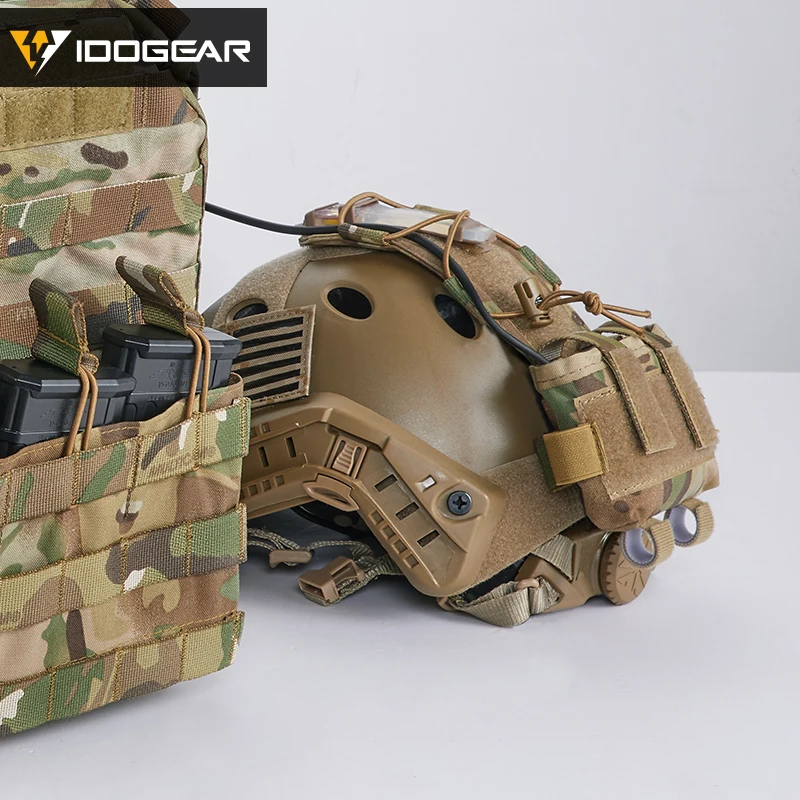 IDOGEAR тактический Чехол MK2 чехол для аккумулятора шлема охоты камуфляж боевой