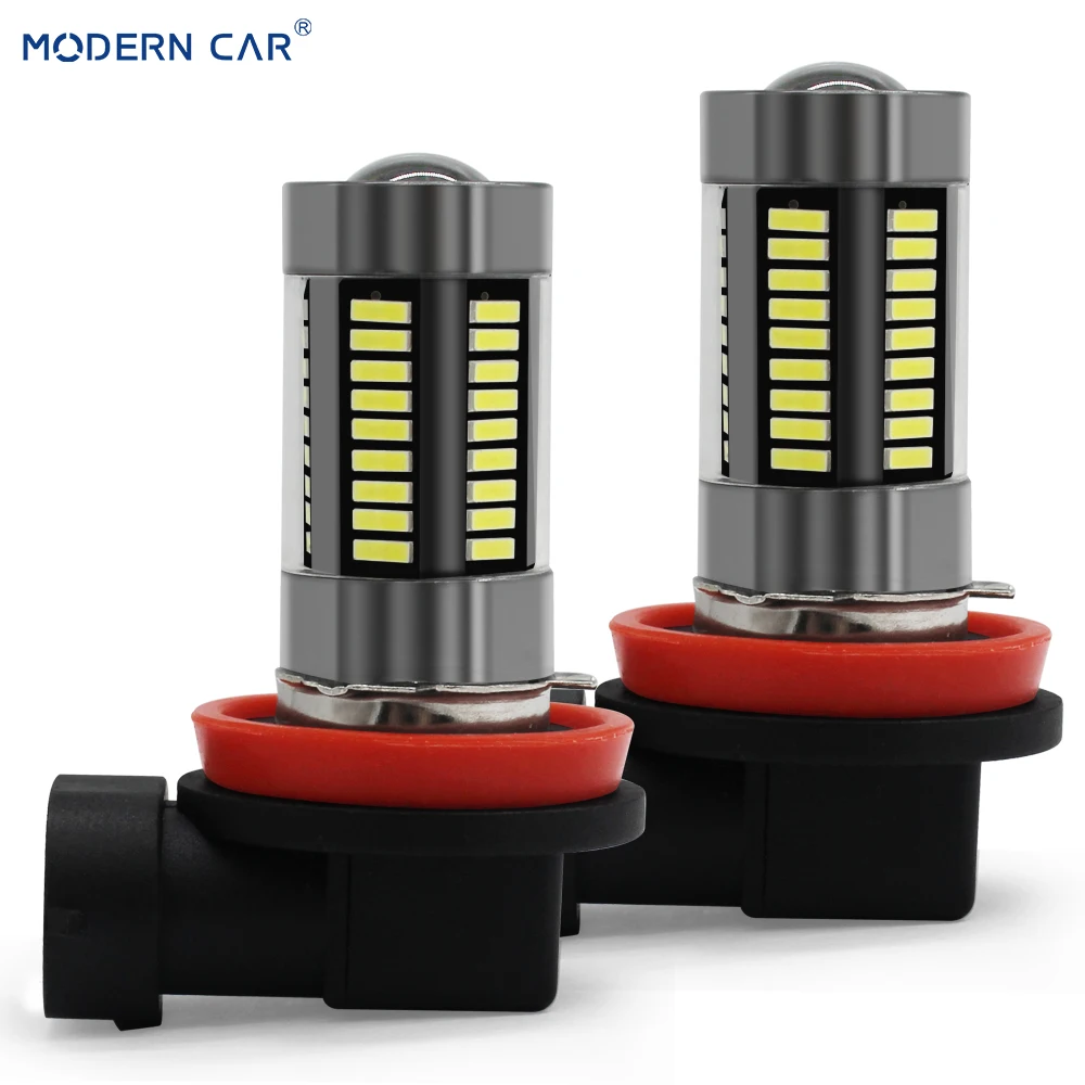 Современные Автомобильные противотуманные фары 2 шт. светодиодные лампы 4014 66SMD