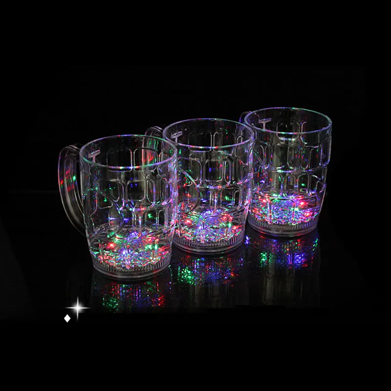 Разноцветная светодиодная пивная кружка бочка для напитков мигающий мерцающий